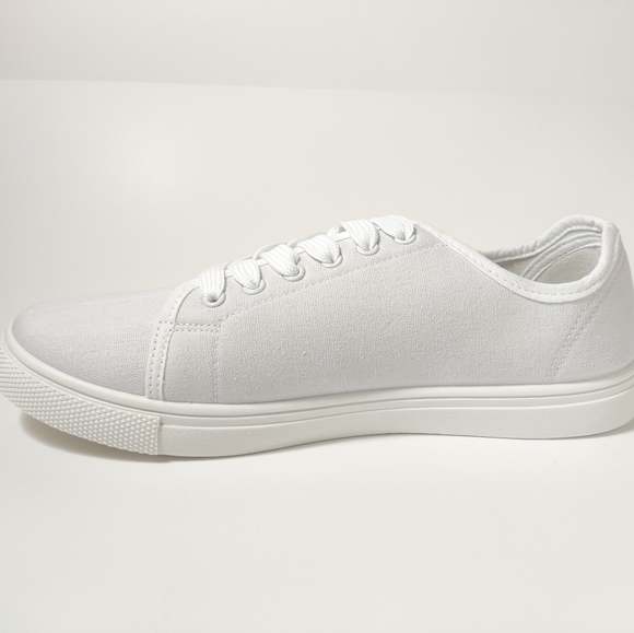 French Connection Canvas Sneakers on White - Picture 4 of 6